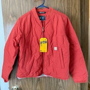 Carhartt Maroon/Red/Orange - Rain Defender Jacket Loose Fit NWT Medium